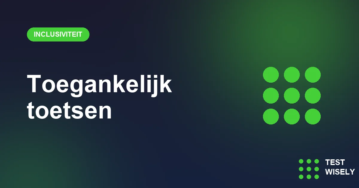 Een digitale toets toegankelijk maken: WCAG 2.2 als houvast